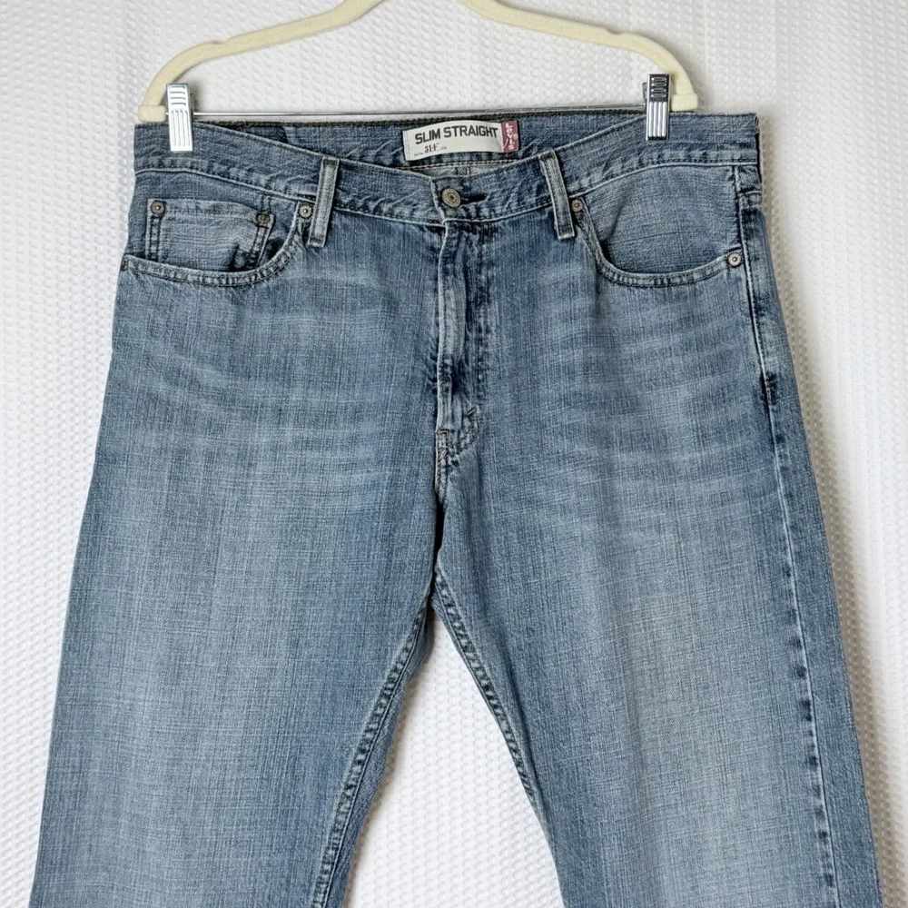 Levi's 514 Slim Rugged Jeans Men 36x30 Medium Wash Denim 100% Cotton Outdoor
